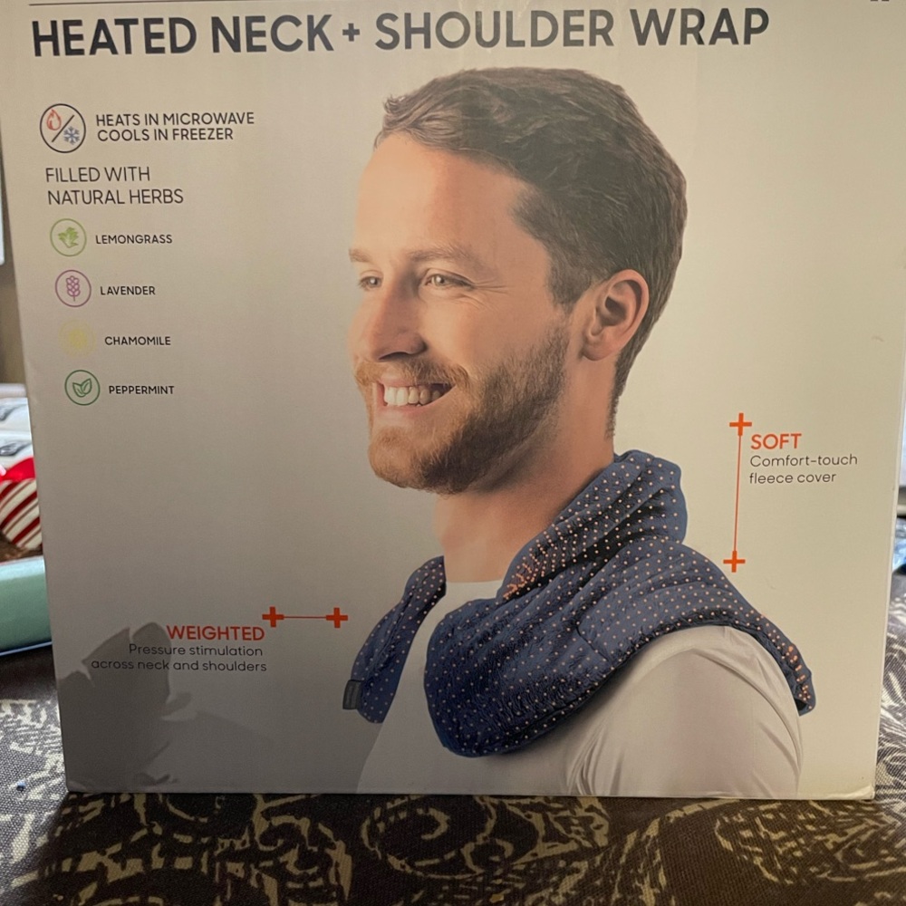 Heated Neck and Shoulder Wrap - Blue